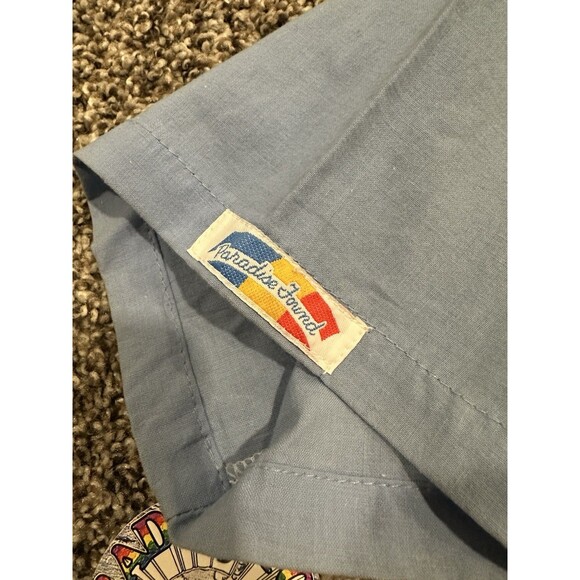 Vintage NWT Paradise Found Hawaiian Shirt Pockets Work Made in Hawaii Medium - Picture 10 of 10